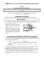 Предварительный просмотр 1 страницы Pentair Fiberworks Wide Angle Lens Installation Instructions