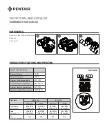 Preview for 1 page of Pentair FLECK 125 Installation Instructions