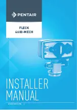 Pentair Fleck 4600-MECH Installer Manual preview