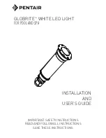 Предварительный просмотр 1 страницы Pentair GLOBRITE Installation And User Manual