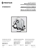 Предварительный просмотр 1 страницы Pentair Hydromatic FG-2200 Owner'S Manual