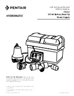 Pentair HYDROMATIC FG-A1 Installation And Service Manual предпросмотр