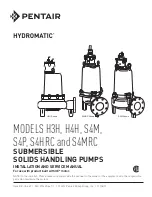 Pentair HYDROMATIC H3H Installation And Service Manual предпросмотр