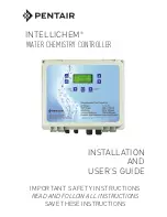 Pentair intellichem Installation And User Manual предпросмотр