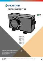 Preview for 1 page of Pentair INVERTEMP IVTP-1M-DB Installation And Operating Manual