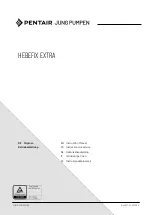 Pentair JUNG PUMPEN HEBEFIX EXTRA Instruction Manual preview
