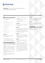 Preview for 1 page of Pentair KEYSTONE OM3 Installation And Maintenance Instructions Manual