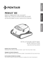 Pentair Kreepy Krauly Prowler 930 Installation And User Manual preview