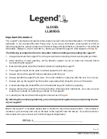 Preview for 5 page of Pentair Legend LL505G Installation And User Manual