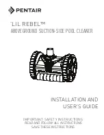 Pentair Lil Rebel Installation And User Manual preview