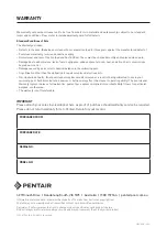 Предварительный просмотр 12 страницы Pentair MAKOSHARK Owner'S Manual