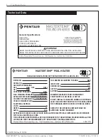 Preview for 2 page of Pentair MASTERTEMP MT200HD Installation And User Manual