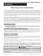 Preview for 9 page of Pentair MASTERTEMP MT200HD Installation And User Manual