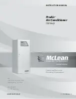 Pentair McLean Cooling Technology ProAir CR23 Instruction Manual предпросмотр