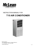 Pentair McLean Thermal T Series Instruction Manual preview
