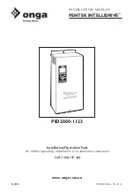 Pentair PENTEK INTELLIDRIVE PID2000-1123 Installation Manual предпросмотр