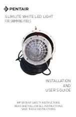 Pentair SlimLite 56400 Installation And User Manual preview