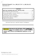 Preview for 2 page of Pentair SlimLite 56400 Installation And User Manual