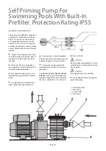 Preview for 8 page of Pentair STA-RITE Cristal-Flo PA15-BR462 Installation And Operating Instructions Manual