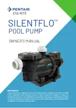 Pentair STA-RITE SILENTFLO SF1100100 Owner'S Manual preview