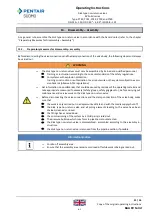 Preview for 21 page of Pentair SUDMO P740 Operating Instructions Manual