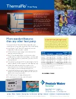 Предварительный просмотр 2 страницы Pentair ThermalFlo 1200R H/C Brochure