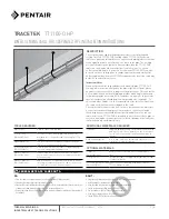 Pentair TraceTek TT1100-OHP Installation Instructions Manual preview