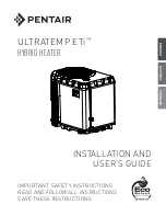 Preview for 1 page of Pentair ULTRATEMP ETi 220 Installation And User Manual