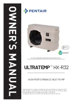 Pentair ULTRATEMP HX-R32 Series Owner'S Manual preview