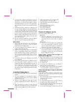 Preview for 34 page of Pentatech VT 81 Operating And Safety Instructions Manual