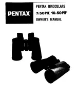 Pentax 10x50 PIF User Manual preview