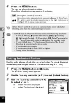 Preview for 122 page of Pentax 16101 Operating Manual