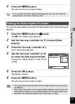 Preview for 125 page of Pentax 16101 Operating Manual