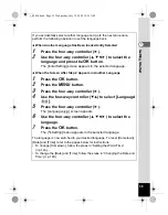 Предварительный просмотр 41 страницы Pentax 16186 - Optio E80 Digital Camera Operating Manual