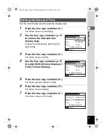 Предварительный просмотр 43 страницы Pentax 16186 - Optio E80 Digital Camera Operating Manual