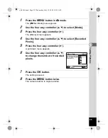 Предварительный просмотр 97 страницы Pentax 16186 - Optio E80 Digital Camera Operating Manual