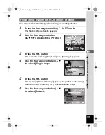 Предварительный просмотр 117 страницы Pentax 16186 - Optio E80 Digital Camera Operating Manual