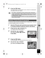 Предварительный просмотр 131 страницы Pentax 16186 - Optio E80 Digital Camera Operating Manual