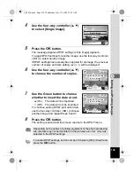 Предварительный просмотр 137 страницы Pentax 16186 - Optio E80 Digital Camera Operating Manual