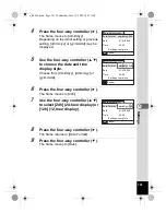 Предварительный просмотр 143 страницы Pentax 16186 - Optio E80 Digital Camera Operating Manual