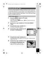 Предварительный просмотр 145 страницы Pentax 16186 - Optio E80 Digital Camera Operating Manual