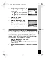 Предварительный просмотр 147 страницы Pentax 16186 - Optio E80 Digital Camera Operating Manual