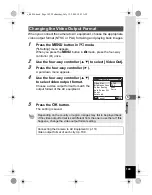 Предварительный просмотр 151 страницы Pentax 16186 - Optio E80 Digital Camera Operating Manual