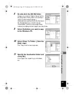 Предварительный просмотр 169 страницы Pentax 16186 - Optio E80 Digital Camera Operating Manual