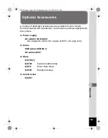 Предварительный просмотр 191 страницы Pentax 16186 - Optio E80 Digital Camera Operating Manual