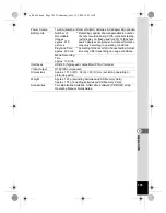 Предварительный просмотр 195 страницы Pentax 16186 - Optio E80 Digital Camera Operating Manual