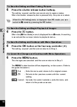 Preview for 52 page of Pentax 17103 - Optio M50 Digital Camera Operating Manual