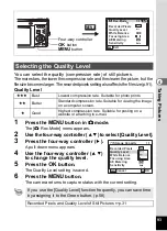 Preview for 95 page of Pentax 17103 - Optio M50 Digital Camera Operating Manual