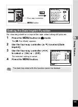 Preview for 107 page of Pentax 17103 - Optio M50 Digital Camera Operating Manual