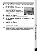 Preview for 145 page of Pentax 17103 - Optio M50 Digital Camera Operating Manual